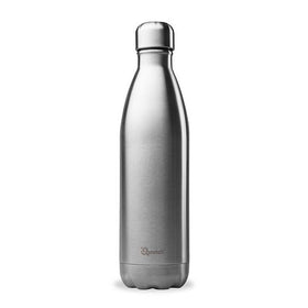 Brushed Steel Insulated Stainless Steel Bottle by Qwetch