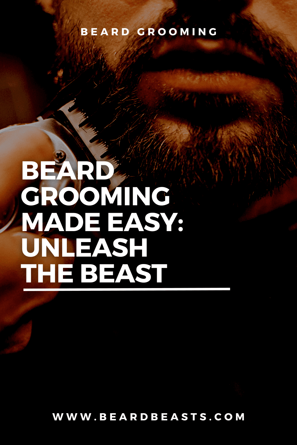 Beard  Grooming  Made Easy: Unleash  The Beast Pinterest Pin