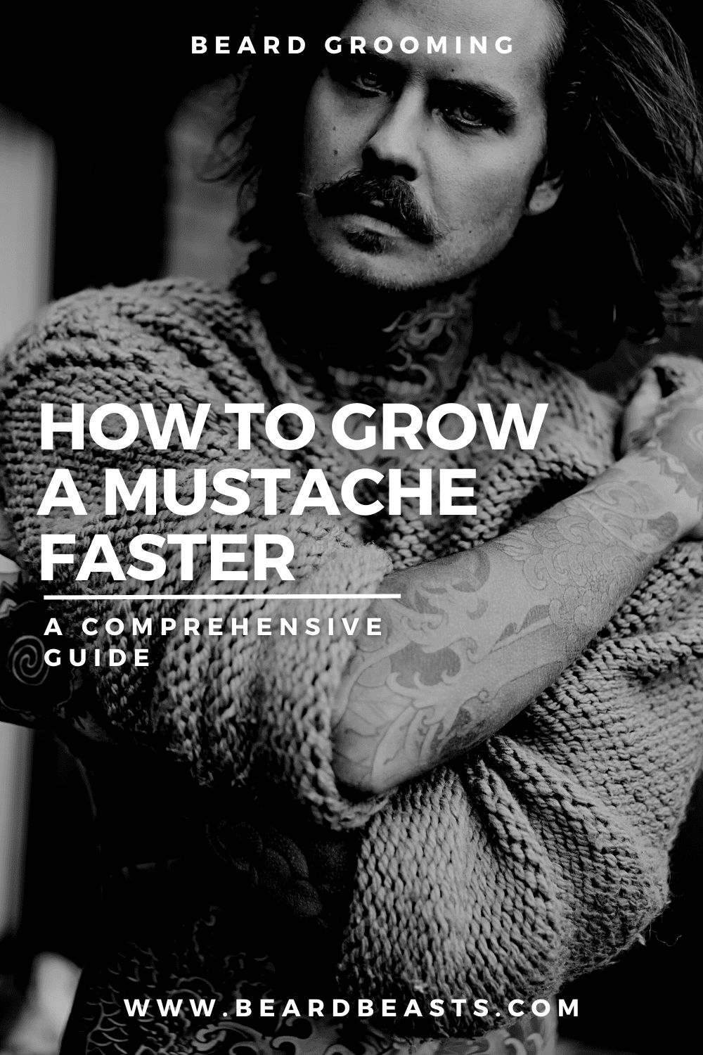 How to Grow a Mustache Faster Pinterest Pin