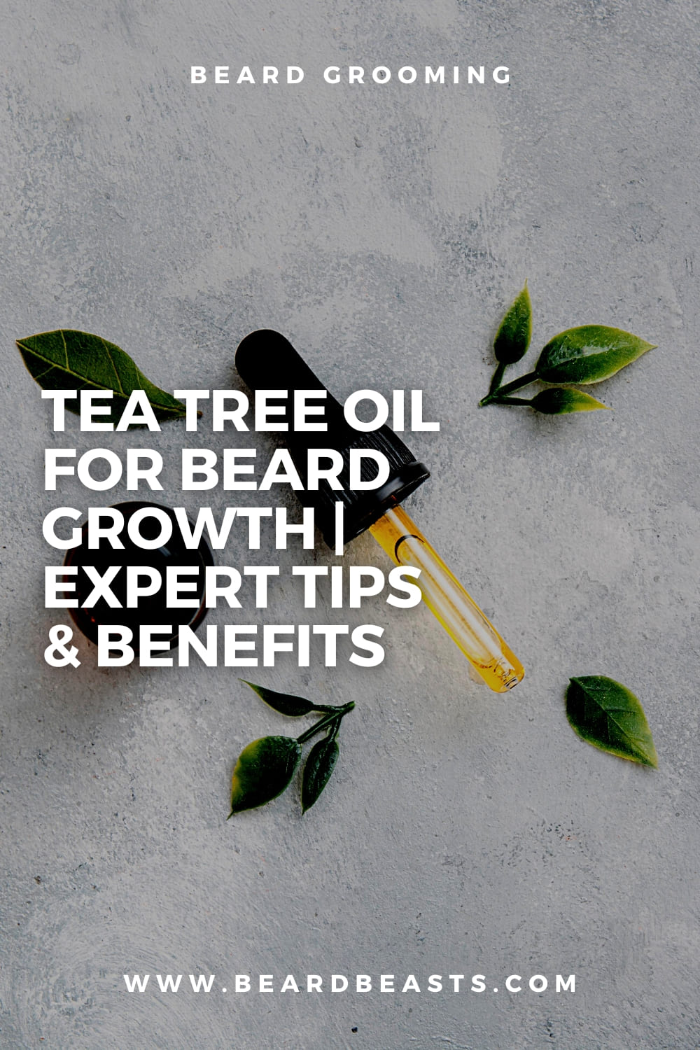 Tea Tree Oil for Beard Growth Pinterest Pin