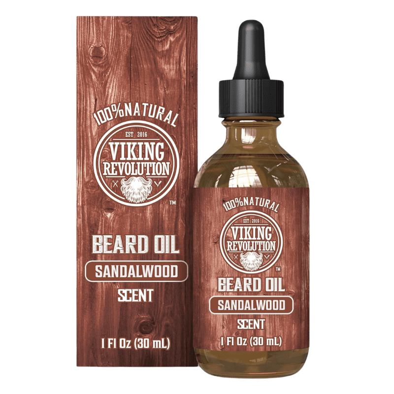 Viking Revolution Beard Wash & Beard Conditioner Set w/Argan & Jojoba Oils - Sof