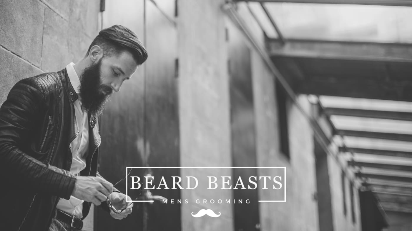 Man contemplating beard grooming in the city - Discover How Fast Does Facial Hair Grow with Beard Beasts Men's Grooming