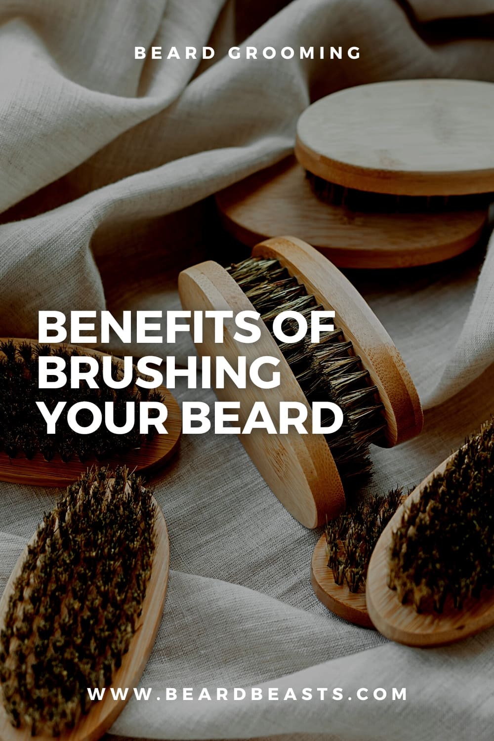 benefits of brushing your beard pinterest pin