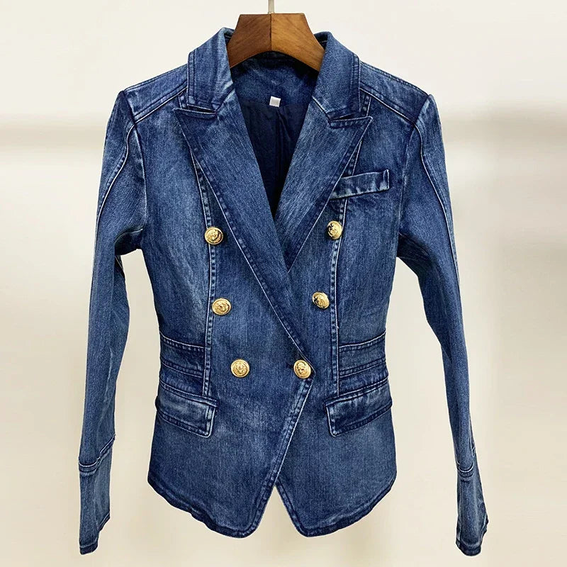 Designer Blazer Denim Jacket