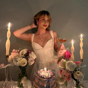 Summer White Cotton Mini Dress - Luxlife Brands