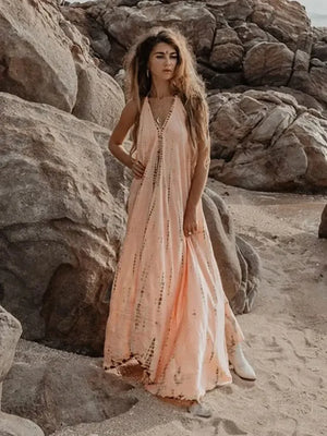 Boho Beach Maxi Dress - Luxlife Brands