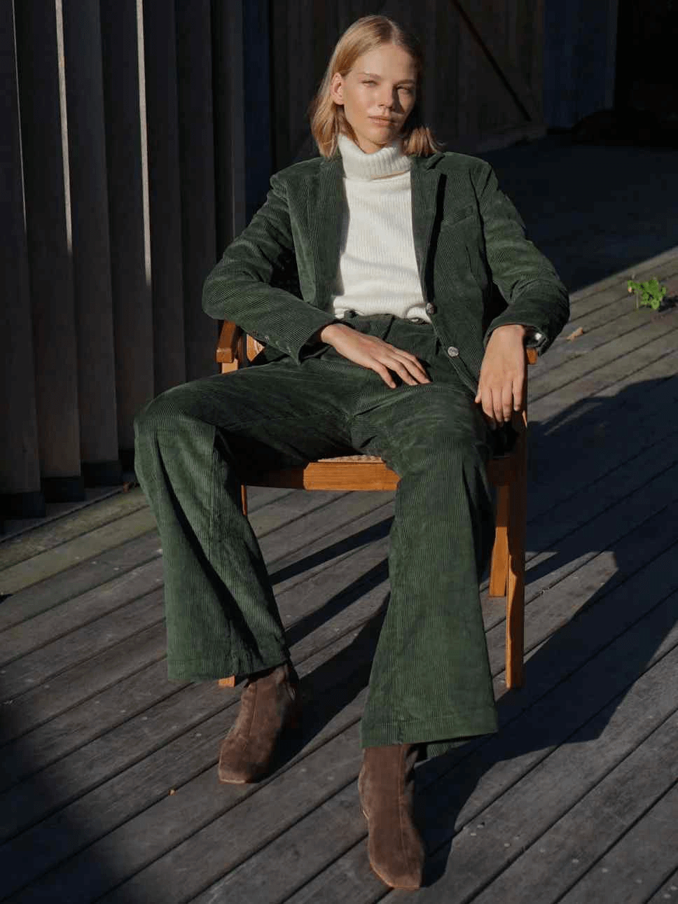 All Over It Hunter Green Corduroy Pants