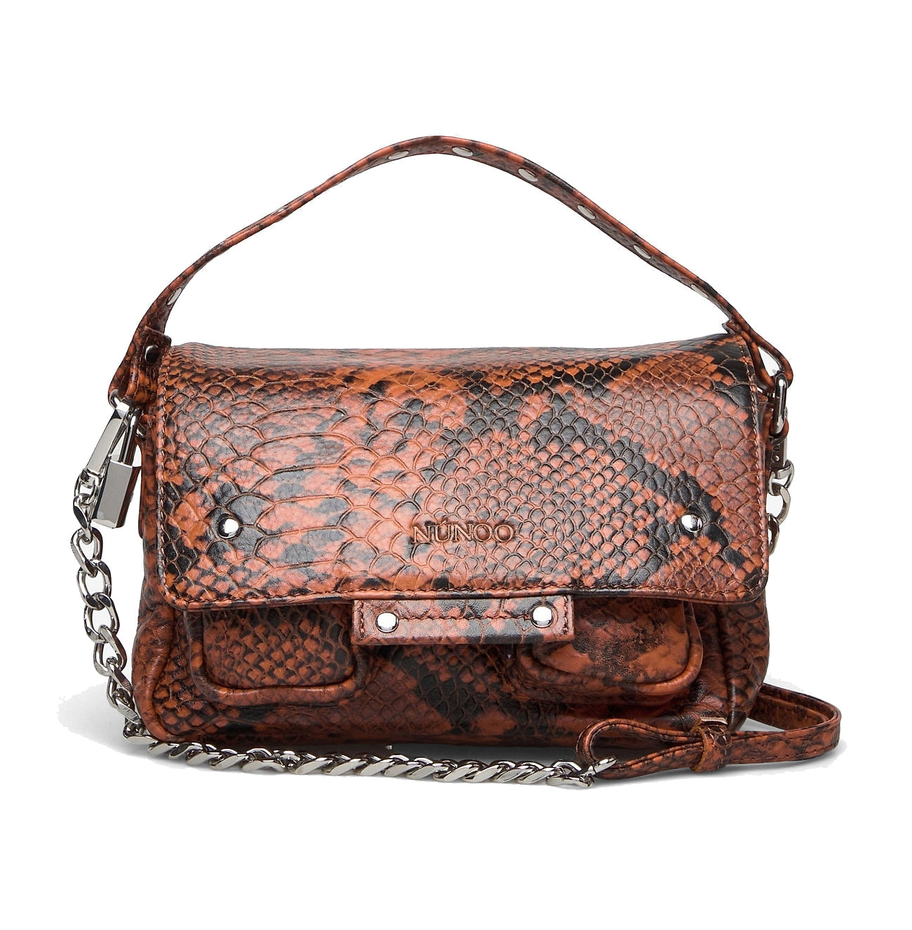 Nunoo small honey snake bag