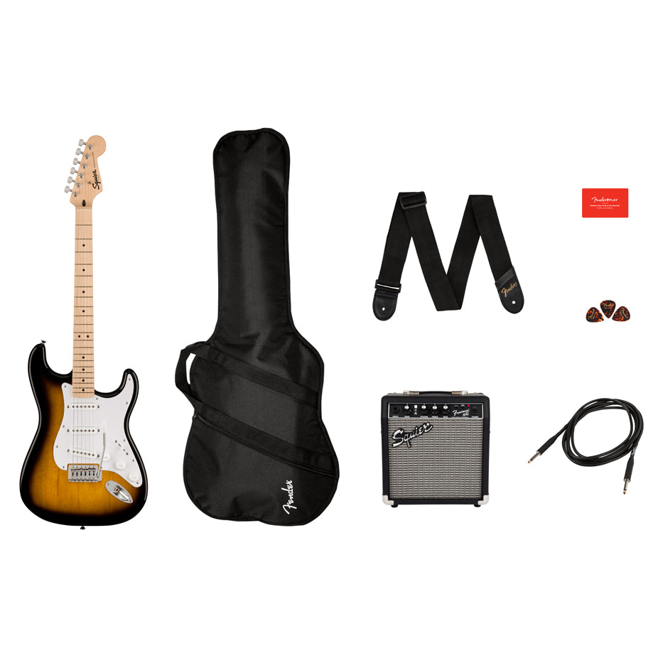 Squier Sonic Strat Pack Black - Guitarworks