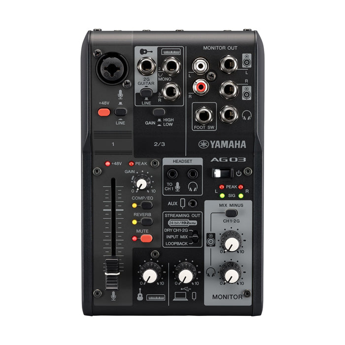 Yamaha AG06MK2 Black 6-Channel Live Streaming Loopback Audio USB