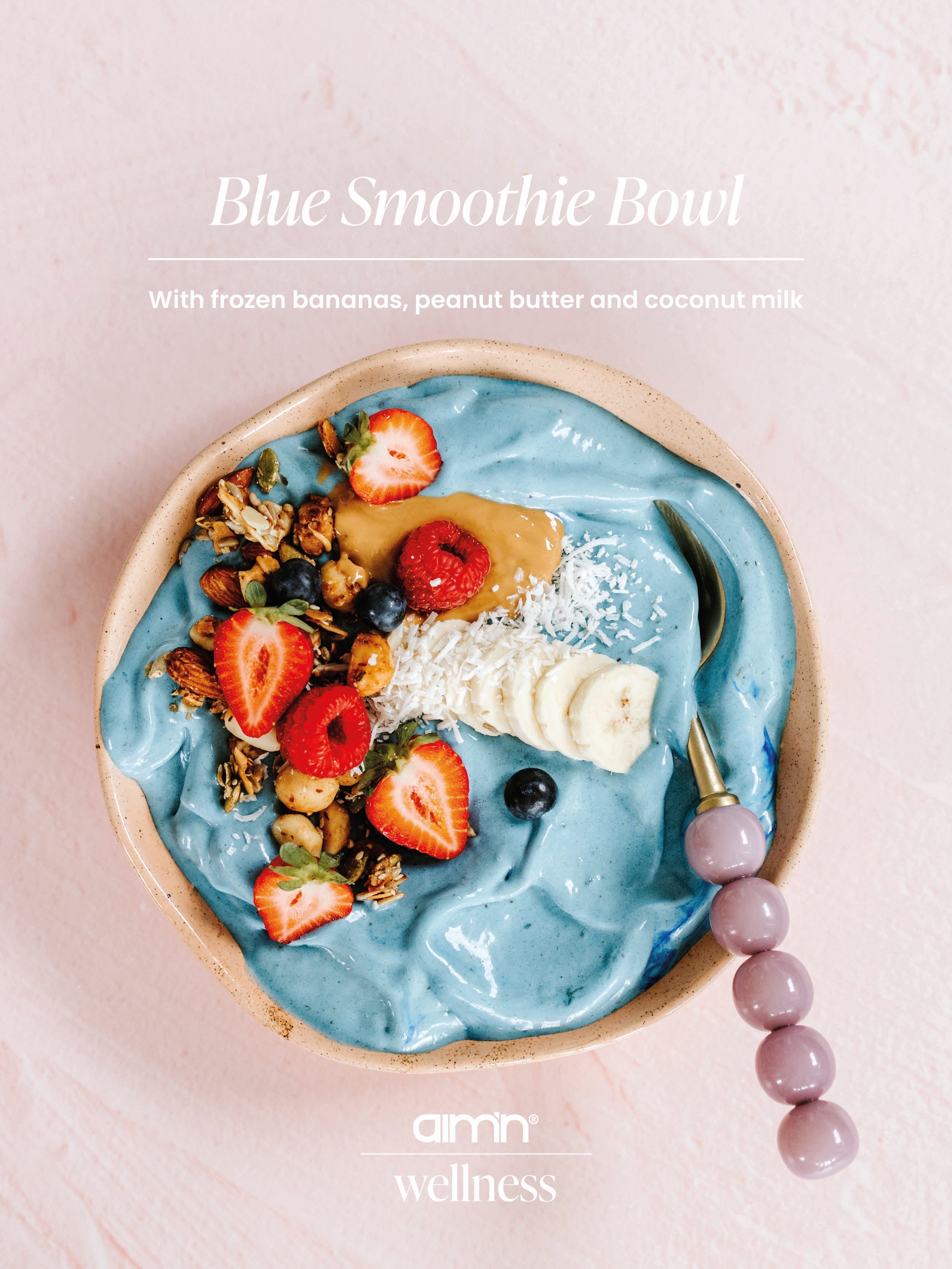 Blue smoothie bowl