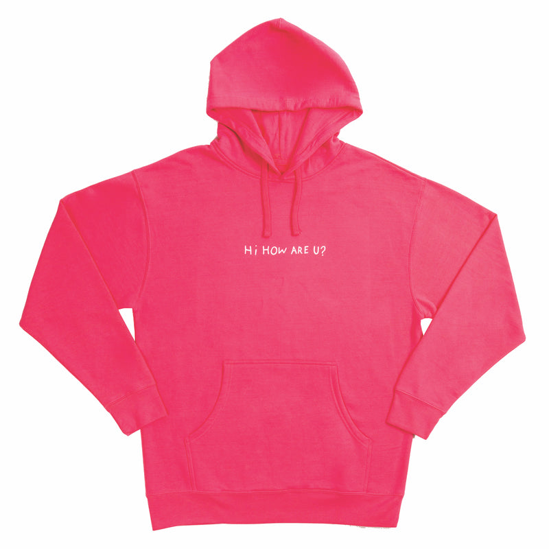 safety pink hoodie