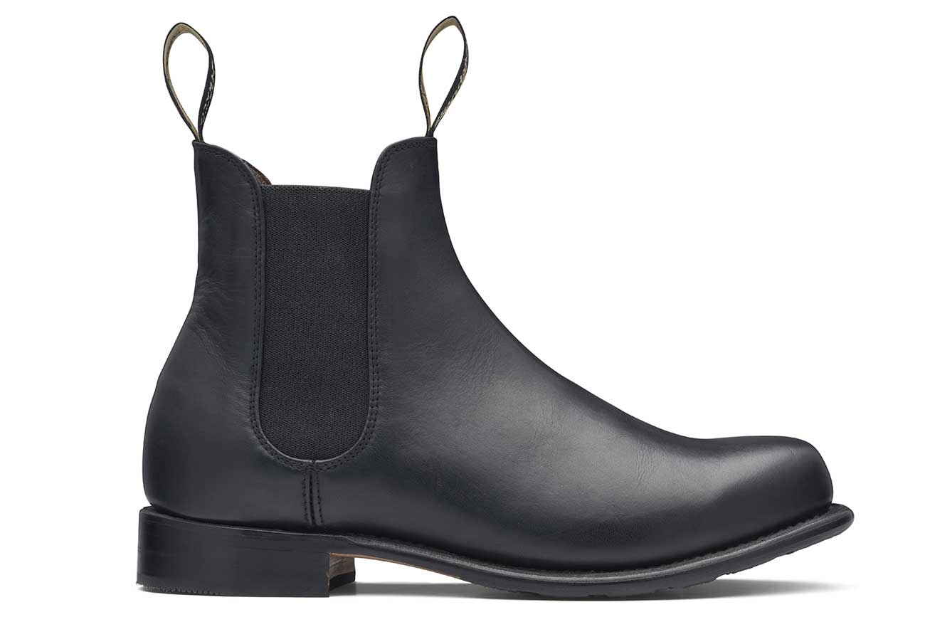 Buy 153 Black Leather Heritage Boots Blundstone Official