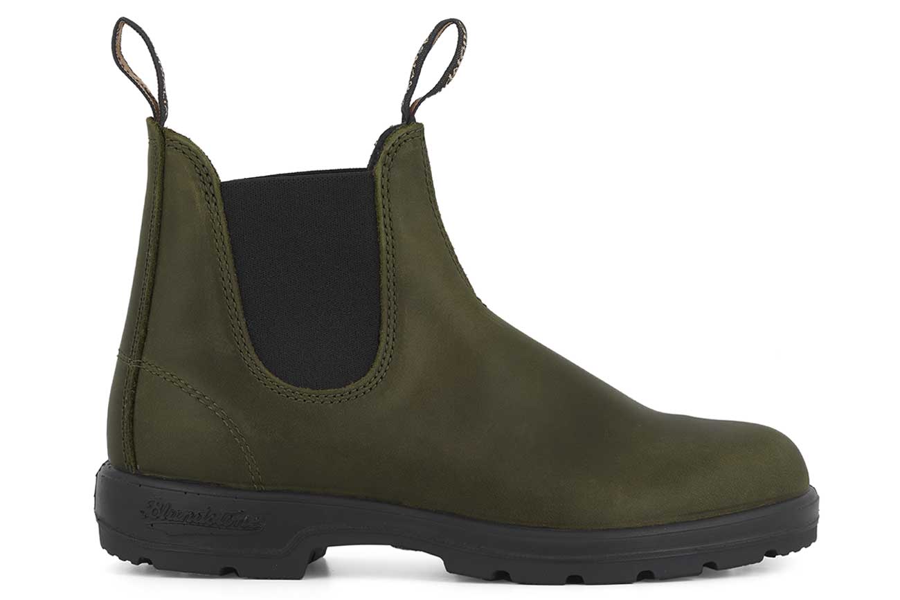 Buy 2052 Green Leather Chelsea Boots Blundstone Official