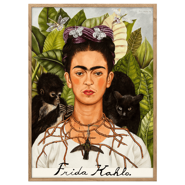 frida kahlo self portrait with thorn necklace