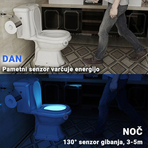 pametna led lučka za wc