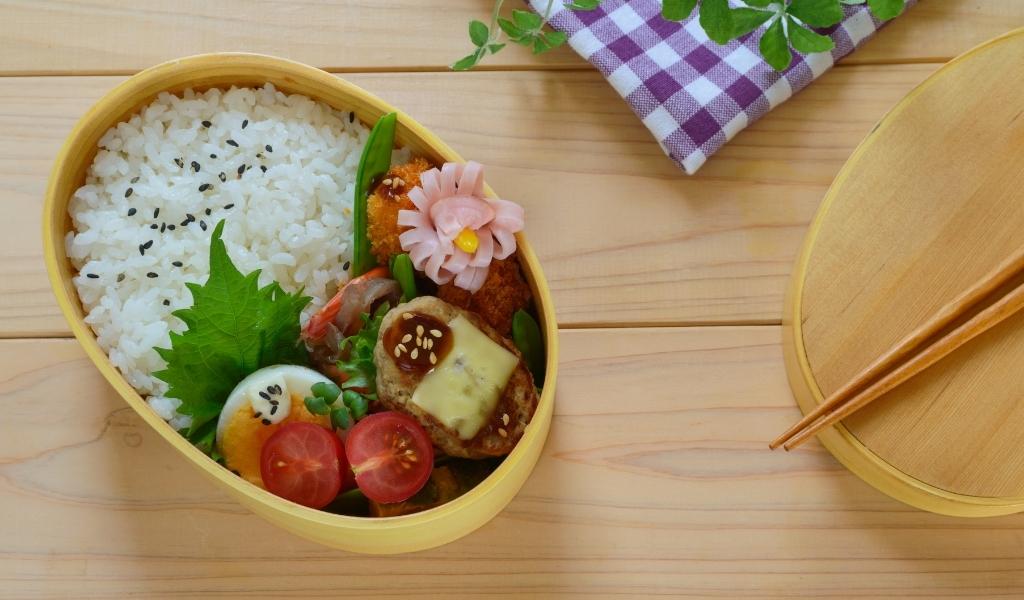 boite bento en bois japonaise