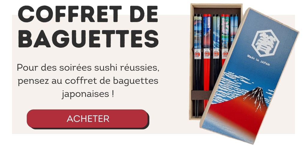 offrir un coffret de baguettes japonaises