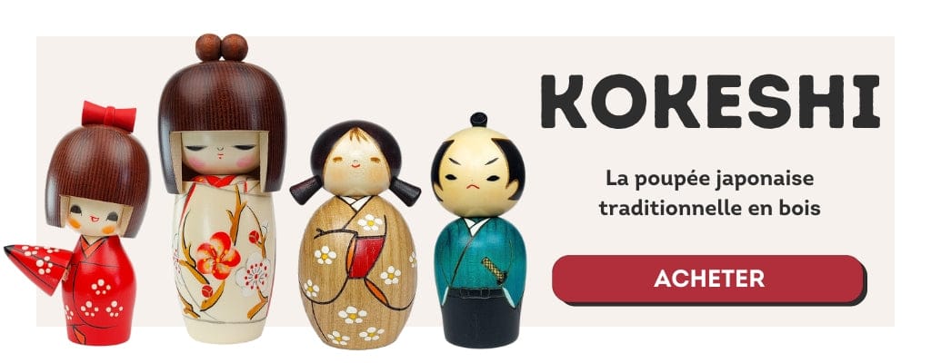 acheter poupée kokeshi japonaise
