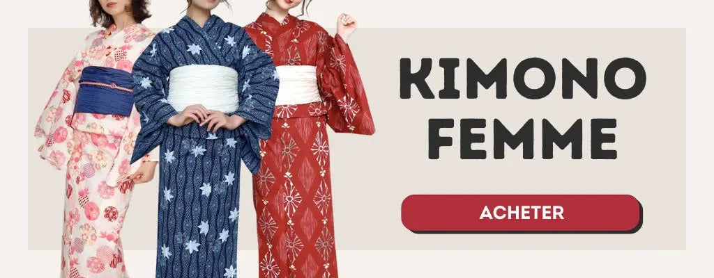 acheter kimono japonais femme