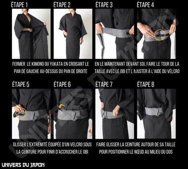 Ceinture obi homme mode d'emploi - univers du japon