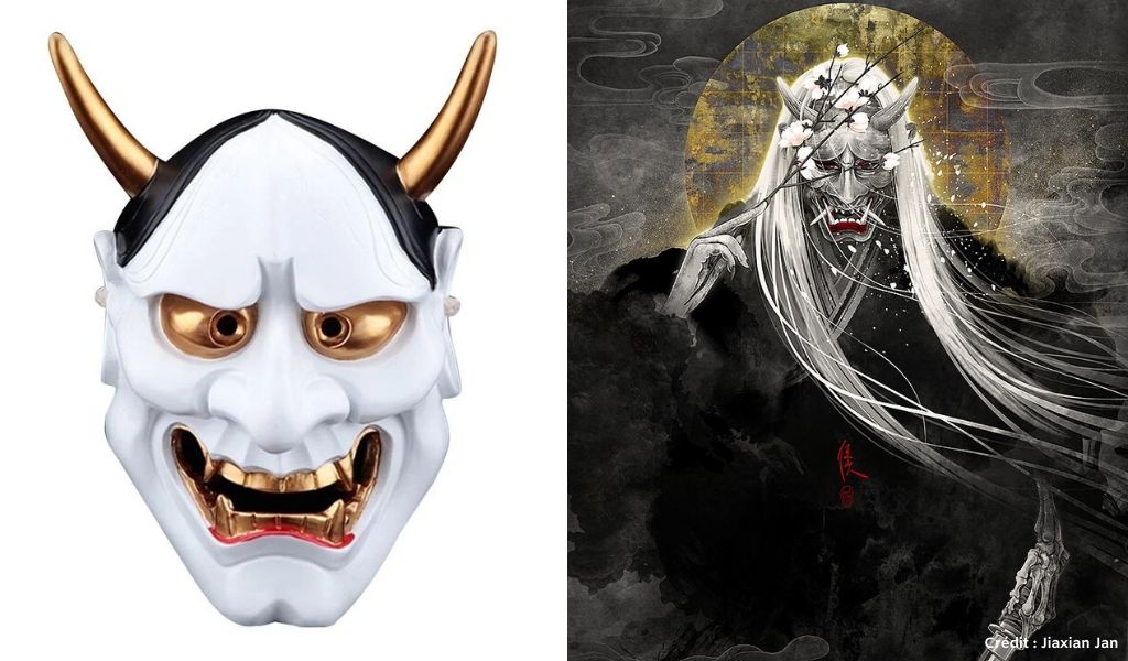 Masque japonais - visage de démon - ONI