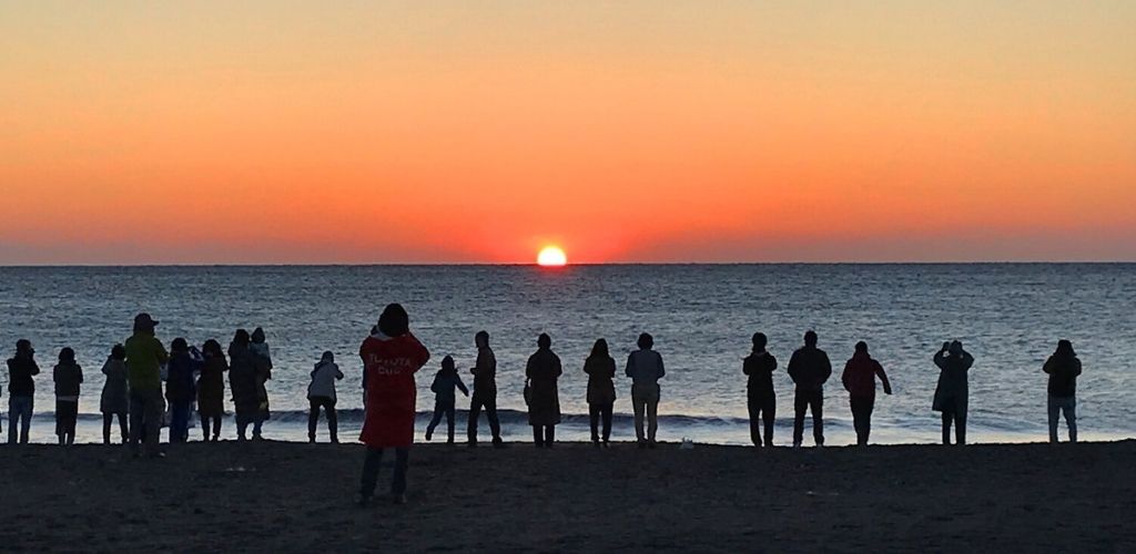 Hatsuhinode, der erste Sonnenaufgang des Jahres in Japan