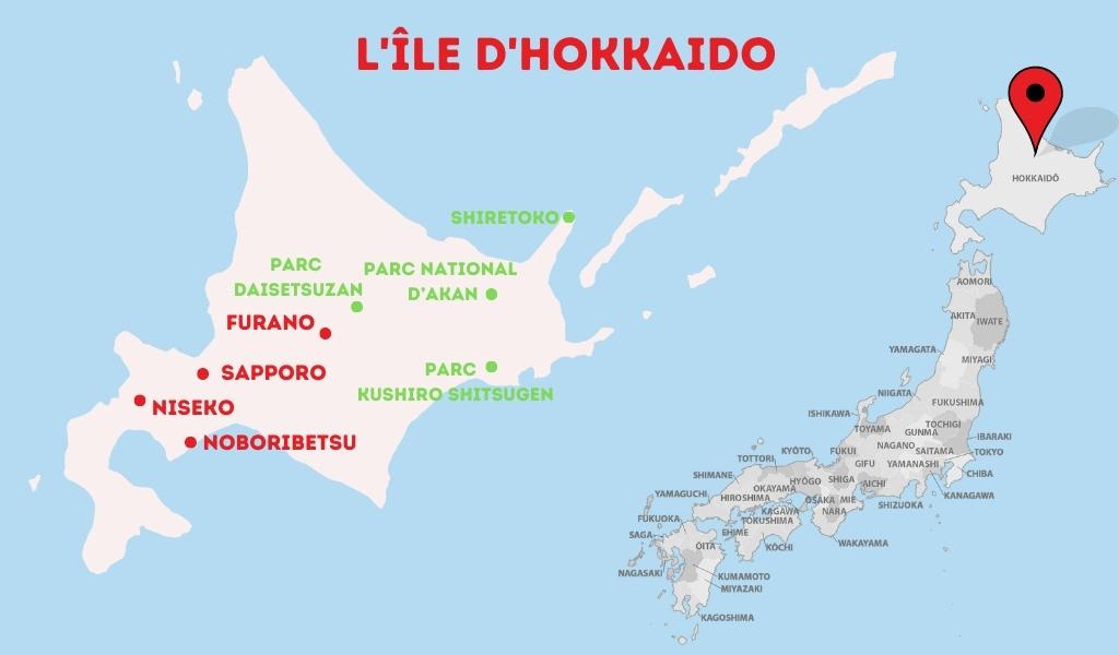 hokkaidō mapa