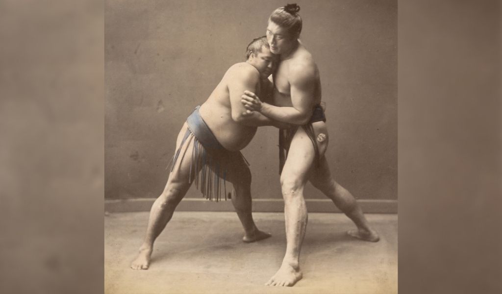 lutteurs de sumo dans les années 1870