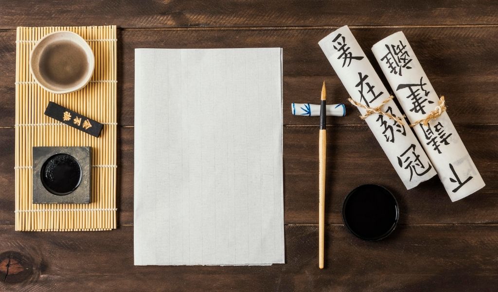 outils calligraphie japonaise