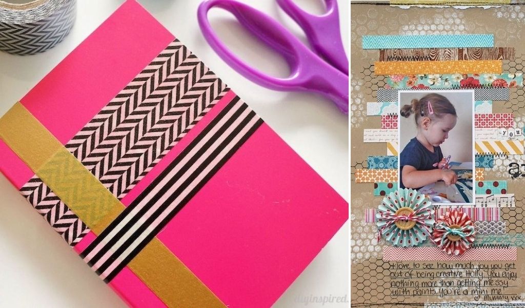 cinta washi y scrapbooking