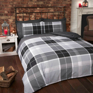 tartan double duvet