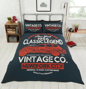 retro double duvet set