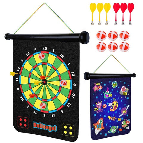 Double-Sided Magnetic Dartboard