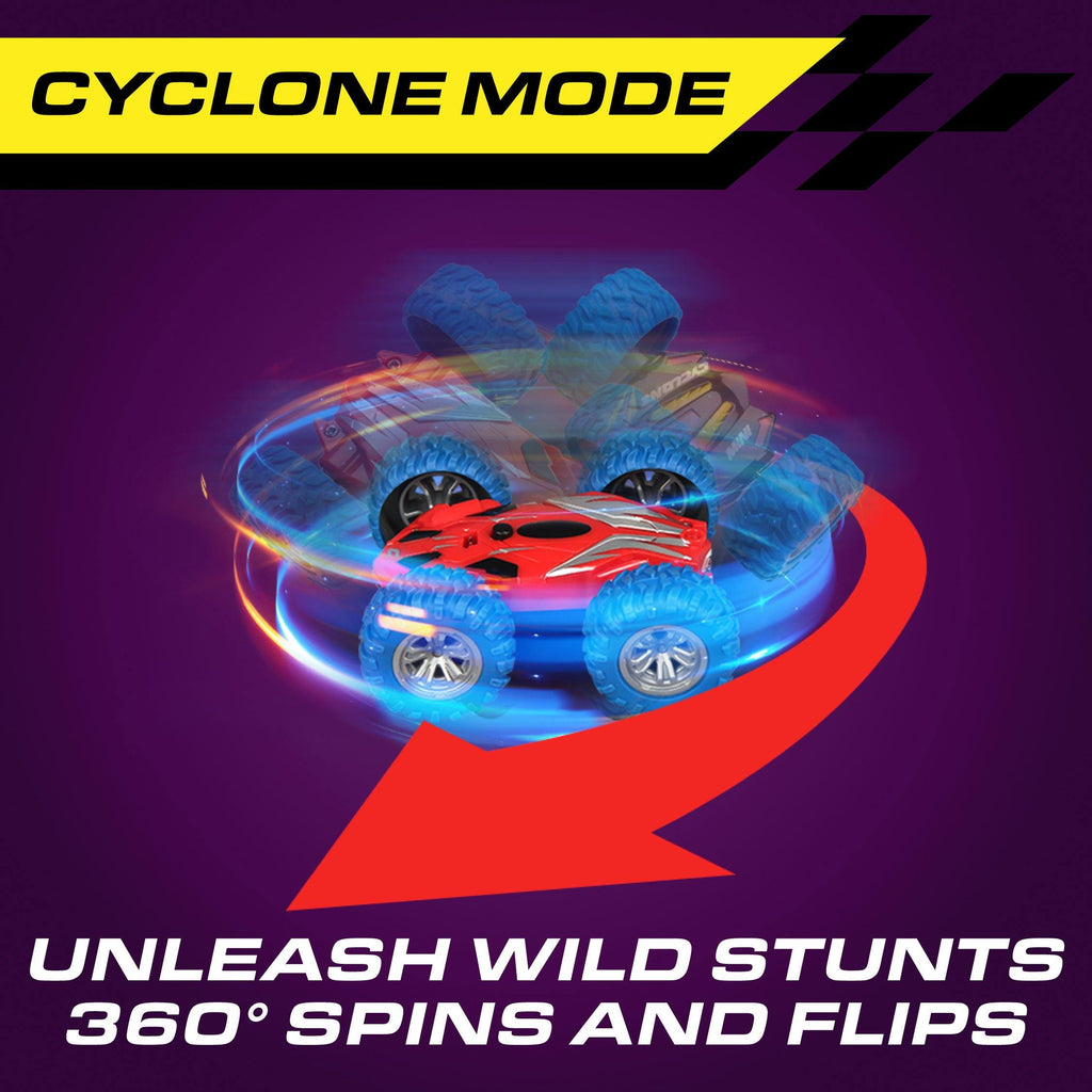 all terrain cyclone red remote control car