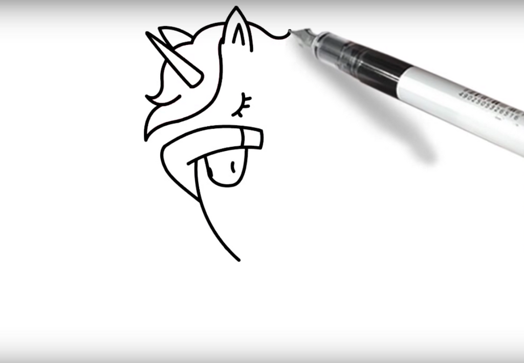 dessin licorne dab crinière