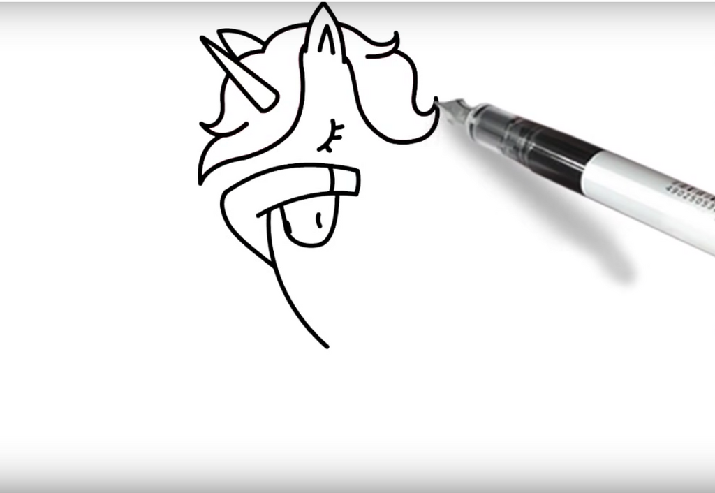 coloriage licorne qui dab criniere