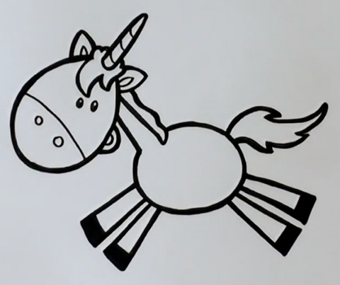 cartoon unicorn in animation