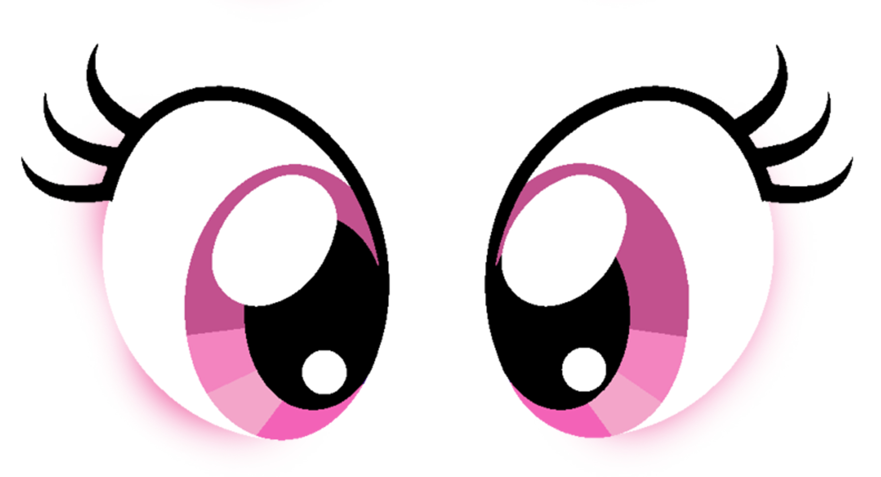 pink unicorn eyes to print