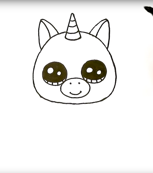 dibujo de las 2 orejas del peluche