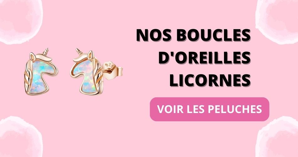 boucles d'oreilles licorne