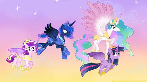 flying unicorn called alicorns in cartoons