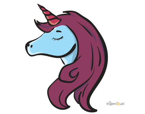 unicorn head drawing