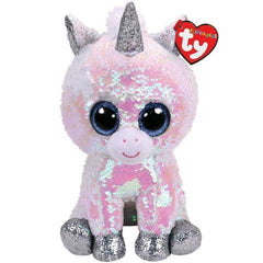 peluche licorne brillante rose