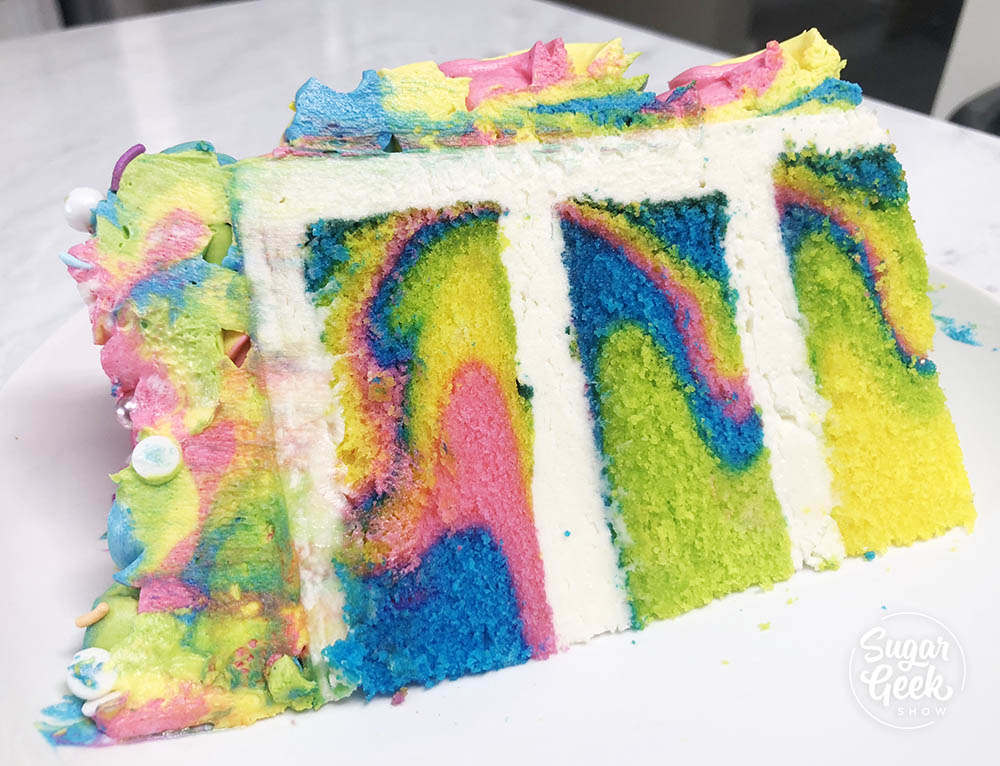 rainbow cake slice image