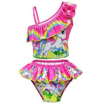 Girls' Dappled Butterfly One-Piece Swimsuit 