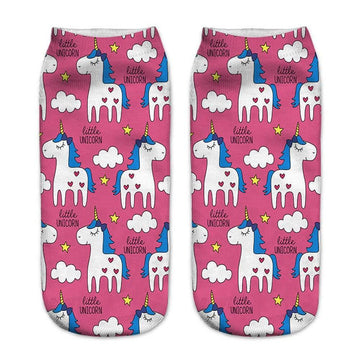 Chaussettes licorne vomit arc-en-ciel