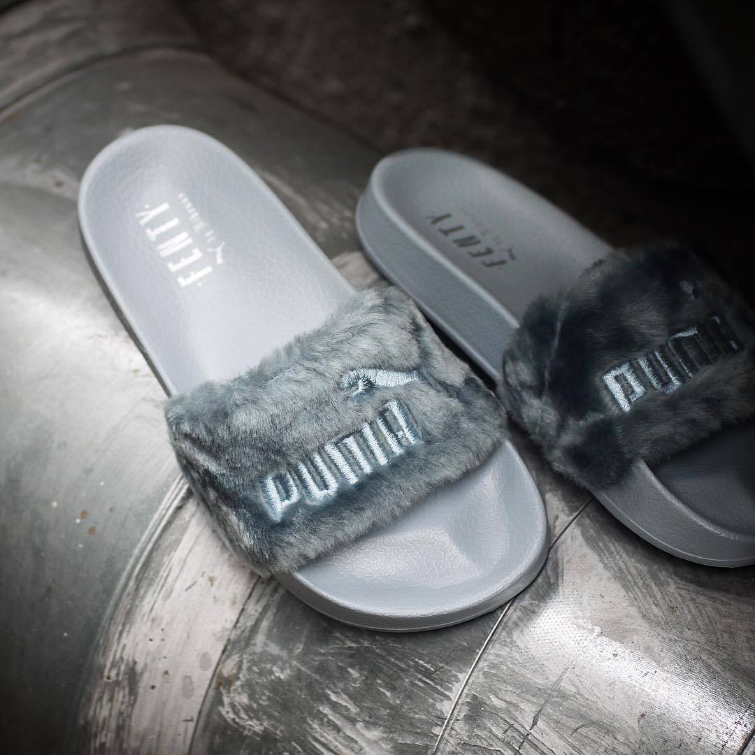 puma slippers rihanna fur