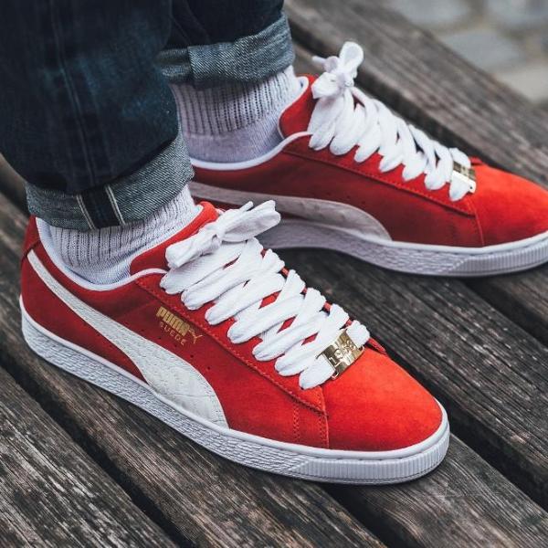 puma suede rosse