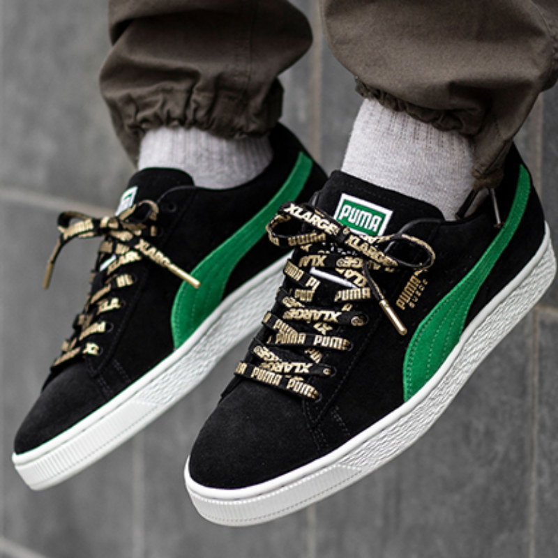 puma suede black and green - 57% OFF 